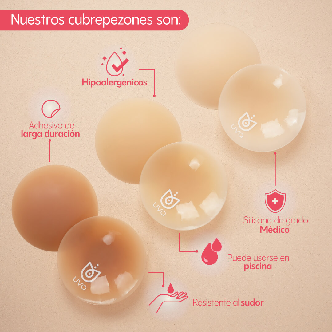 Cubrepezones ultradelgados Circulares