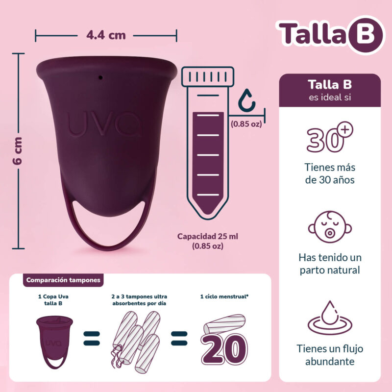 Copa Menstrual UVA 2 talla B