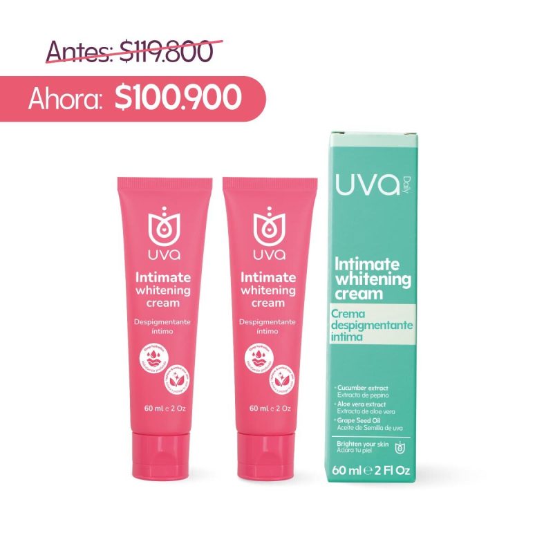 Crema despigmentante íntima 60ml x2 (15% Dcto)