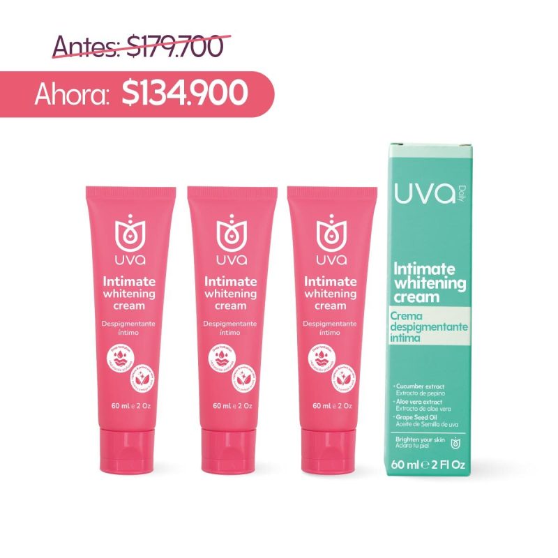 Crema despigmentante íntima 60ml x3 (25% Dcto)