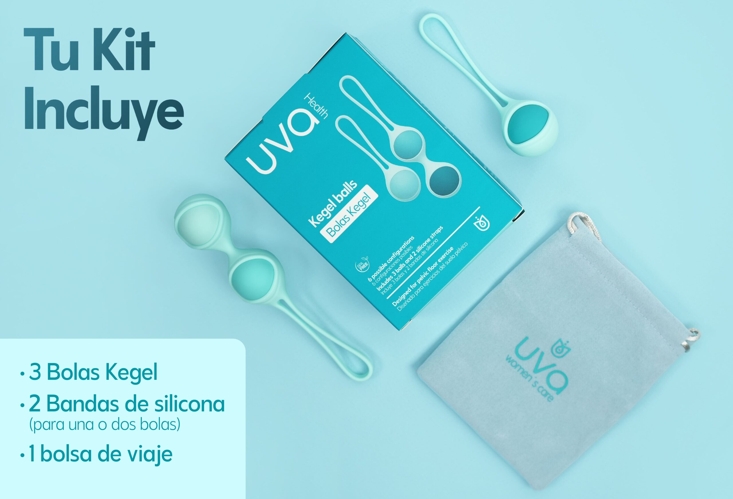 Kit de bolas Kegel Uva