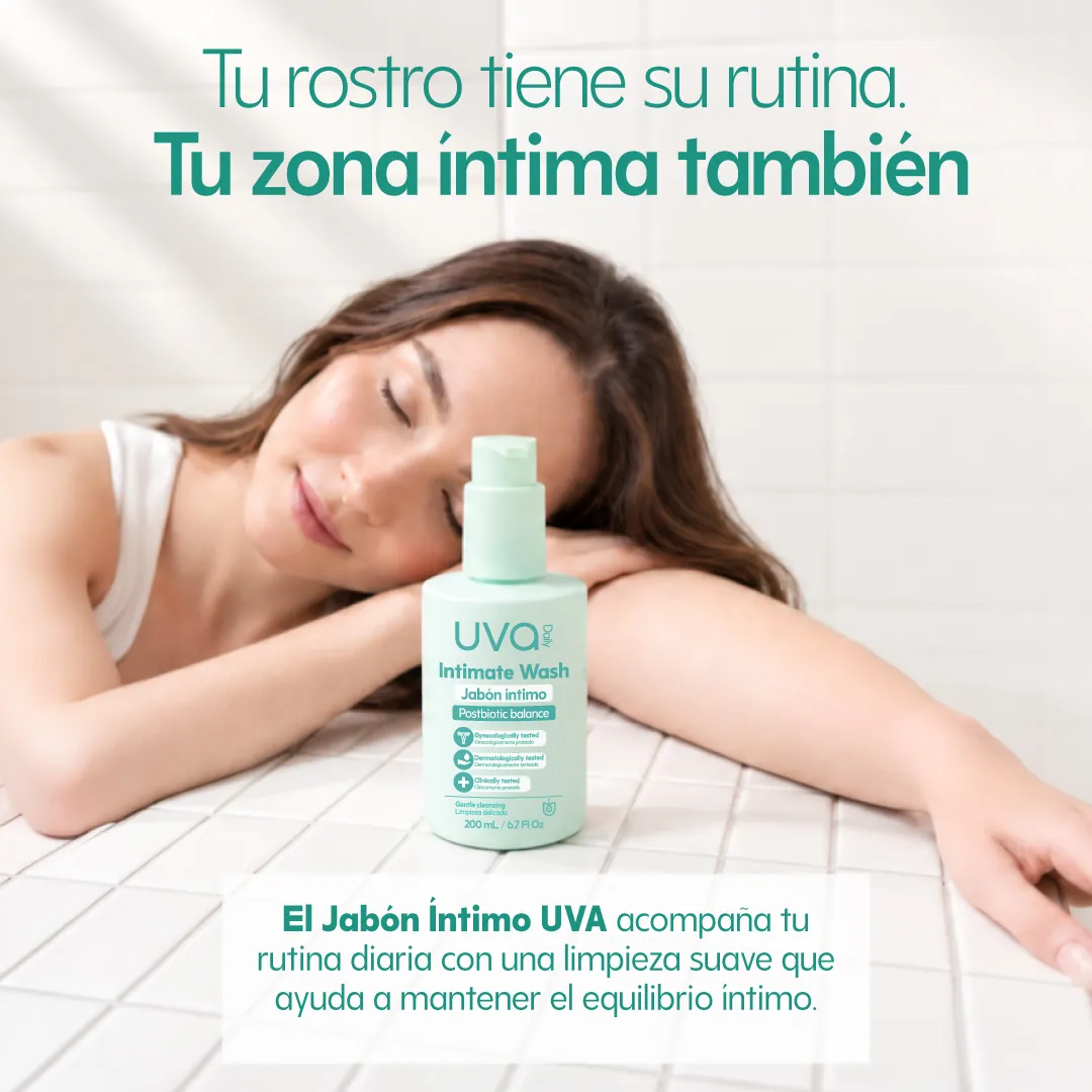 Tu rostro tiene su rutina, tu zona íntima también: el Jabón Íntimo UVA acompaña tu rutina diaria con una limpieza suave