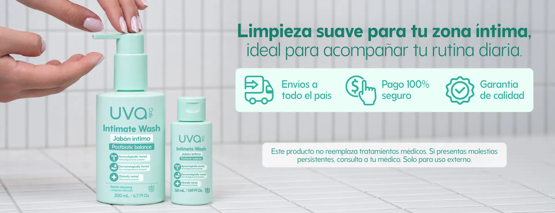 Limpieza suave para tu zona íntima, ideal para acompañar tu rutina diaria: envíos a todo el país, pago seguro y garantía de calidad