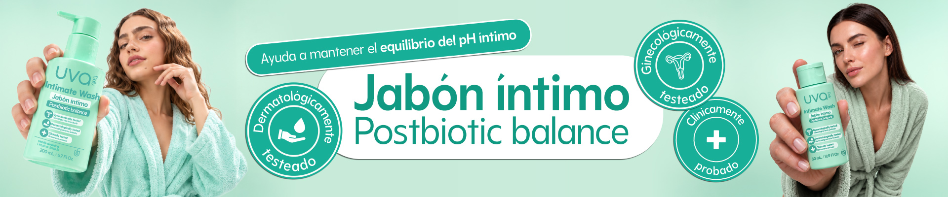 Jabón íntimo Postbiotic Balance UVA