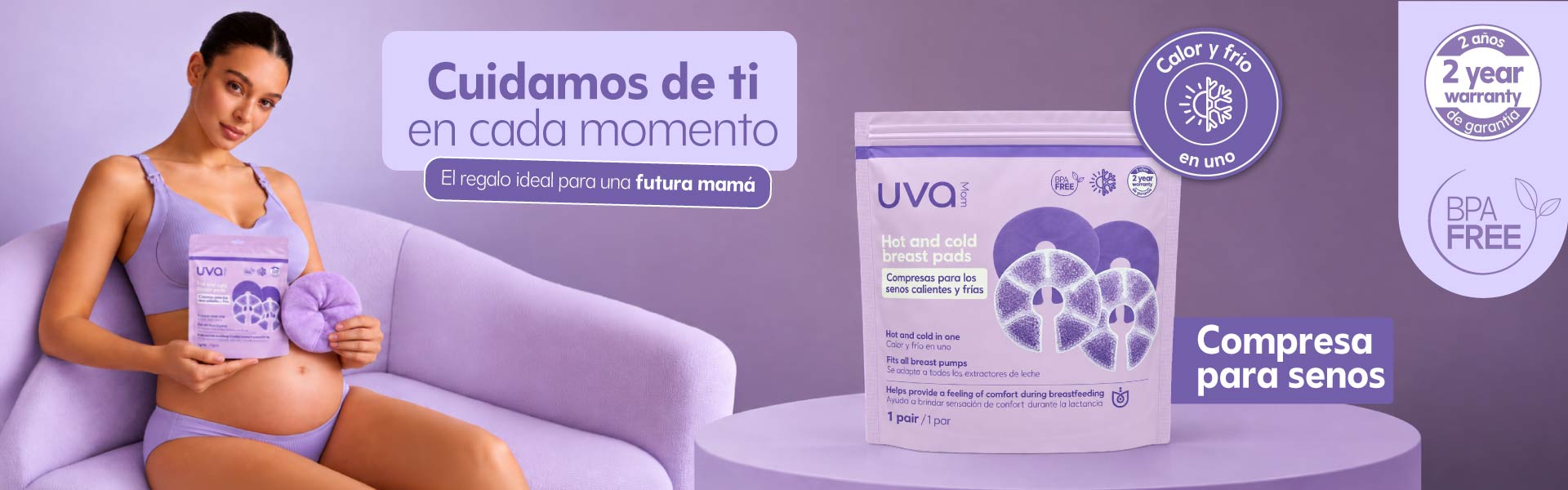Información sobre la botella para lavado perineal UVA