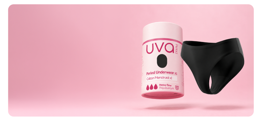 Panty menstrual UVA con empaque